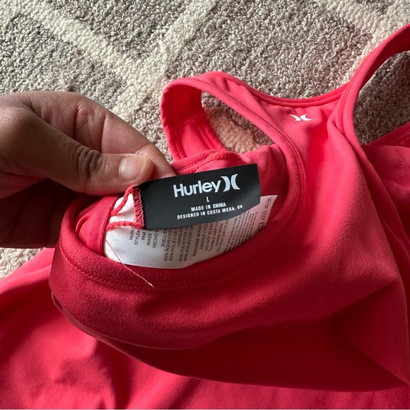 Hurley Pink Razorback Tank Top - Picture 4 of 5
